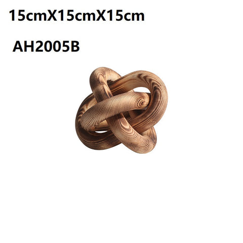 Decorating Essentials Hand Carved Modern Abstract Sculpture