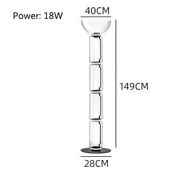 Ambient Node Modern Cylinder Column Floor Lamp