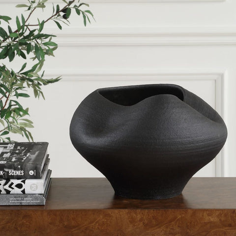 Decorating Essentials Modern Asymmetrical Ceramic Decorative Bowl