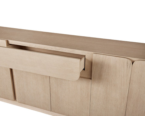 Arezza Soft Scandinavian Sideboard with Inset Handles Cabinet