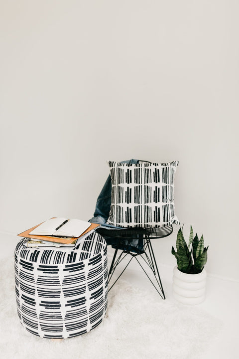 Powered by People Monochromatic Modern Graphic Accent Throw Pillow - 20 x 20