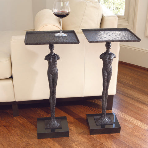 Timeless Minimalist Modern Rectangle Granite Drink Table