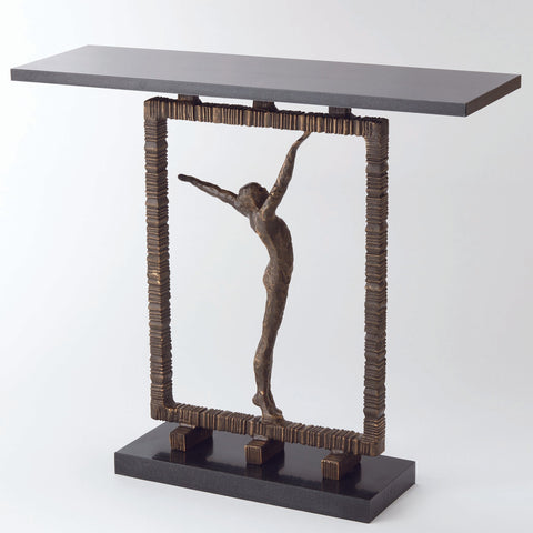 Timeless Minimalist Contemporary Granite Entryway Console