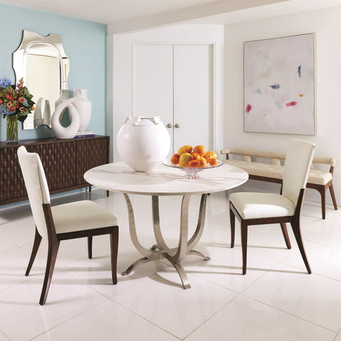 Outdoor Living & Garden Modern Upholstered Lounge Bench