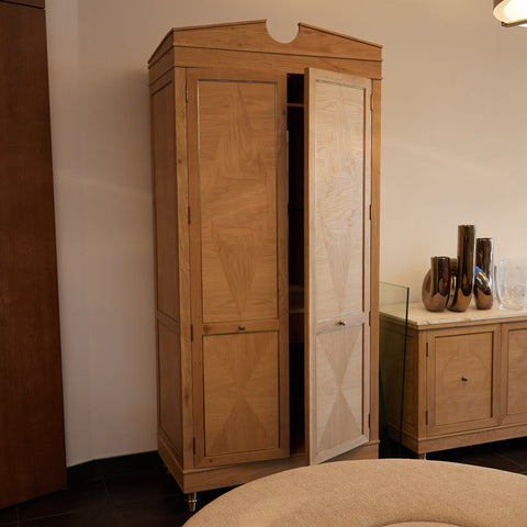 Directoire Traditional Tall Cabinet with Knob