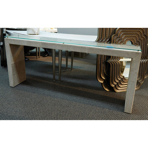 Global Views Posh Timeless Minimalist Contemporary Entryway Console