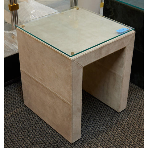 Posh Contemporary Center Table with Block Frame Accent Table