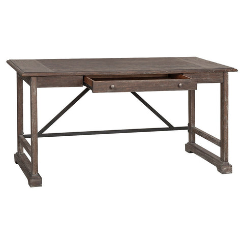 Fairfield Industrial Creative Rustic Writing Desk with Block Feet - 60 W