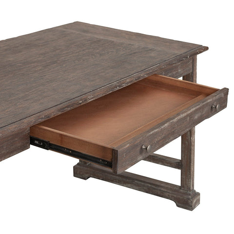 Fairfield Industrial Creative Rustic Writing Desk with Block Feet - 60 W