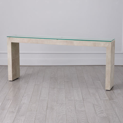 Global Views Posh Timeless Minimalist Contemporary Entryway Console