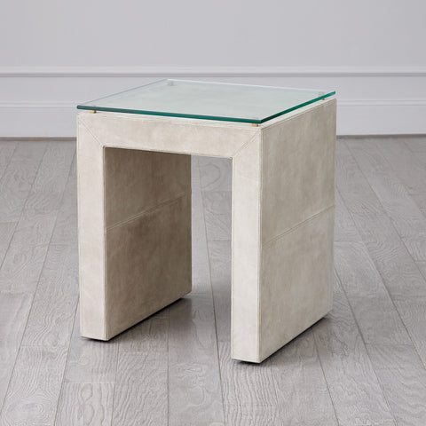 Posh Contemporary Center Table with Block Frame Accent Table