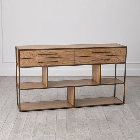 Global Views Mack Timeless Minimalist Contemporary Entryway Console
