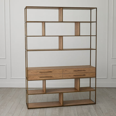 Mack Etagere Bookshelf in Modern Oak Design