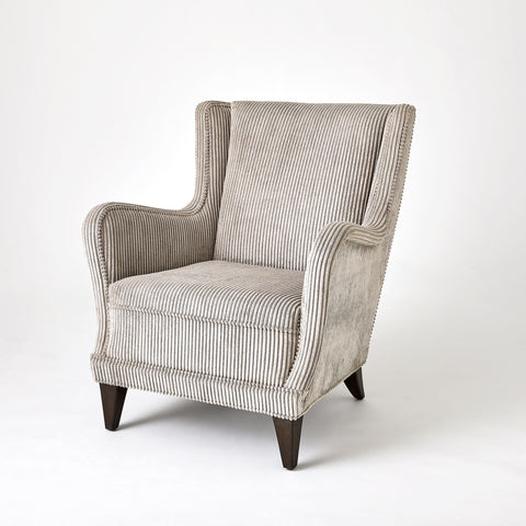 Timeless Minimalist Wingback Upholstered Lounge Chair
