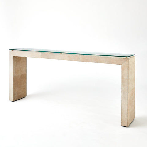 Global Views Posh Timeless Minimalist Contemporary Entryway Console