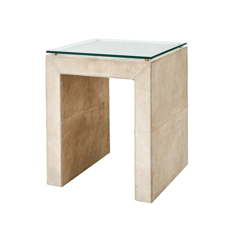 Posh Contemporary Center Table with Block Frame Accent Table
