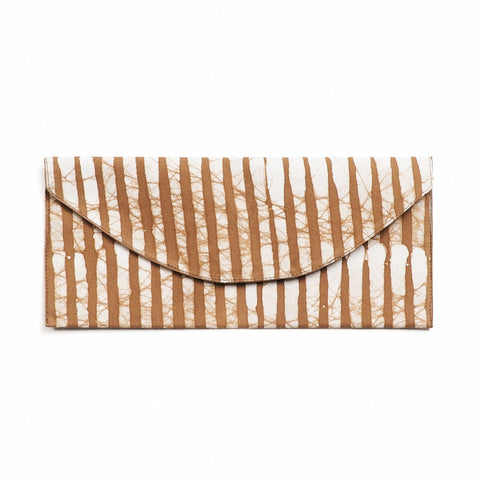 Graphic Stripe Flap Snap Pouch