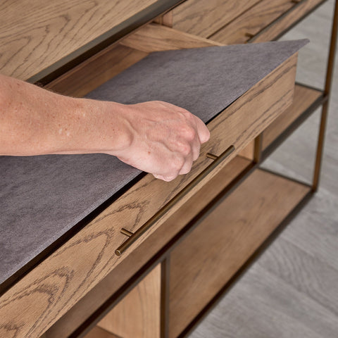 Global Views Mack Timeless Minimalist Contemporary Entryway Console