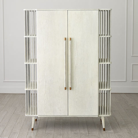 Arbor Contemporary Whitewash Tall Cabinet