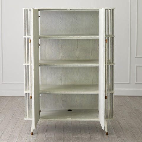 Arbor Contemporary Whitewash Tall Cabinet