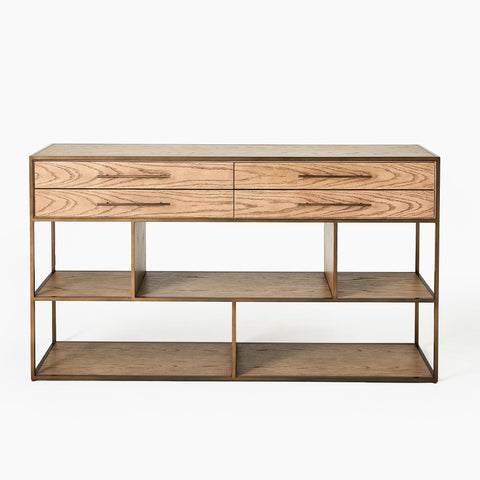 Global Views Mack Timeless Minimalist Contemporary Entryway Console