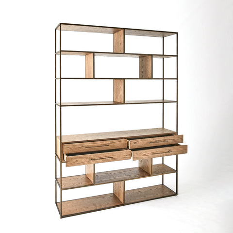 Mack Etagere Bookshelf in Modern Oak Design