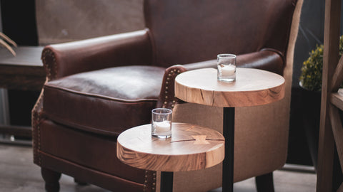 LH Imports Timeless Minimalist Organic Freeform Center Table