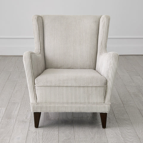 Timeless Minimalist Wingback Upholstered Lounge Chair
