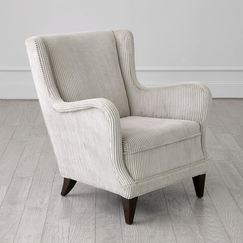 Timeless Minimalist Wingback Upholstered Lounge Chair