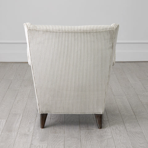 Timeless Minimalist Wingback Upholstered Lounge Chair