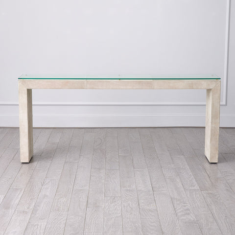 Global Views Posh Timeless Minimalist Contemporary Entryway Console