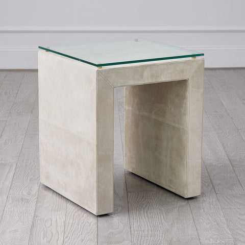 Posh Contemporary Center Table with Block Frame Accent Table