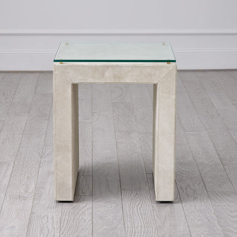 Posh Contemporary Center Table with Block Frame Accent Table