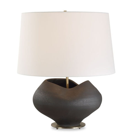 Nocturne Organic Accent Textured Drum Table Lamp