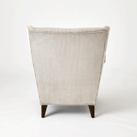 Timeless Minimalist Wingback Upholstered Lounge Chair