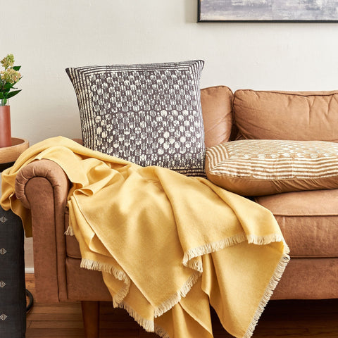 Powered by People Artful Traditionalist Handcrafted Bohemian Accent Throw Pillow - 20 x 20