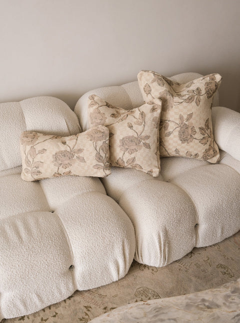 Powered by People Artful Traditionalist Double Sided Lumbar Pillow with Contrast Trim - 18 x 18 - 22 x 22