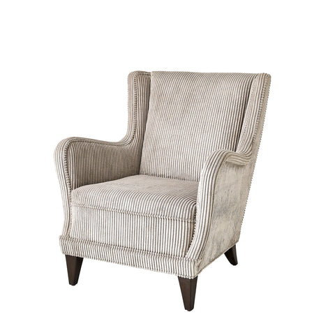 Timeless Minimalist Wingback Upholstered Lounge Chair