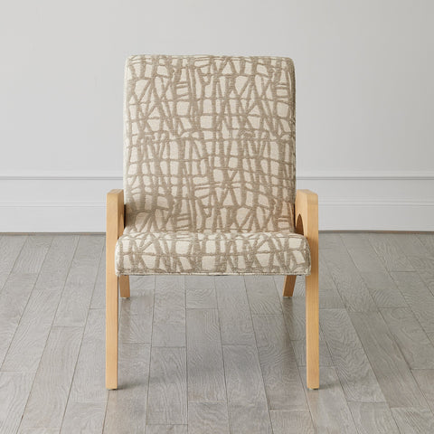 Timeless Minimalist Mid Century Parsons Upholstered Lounge Chair