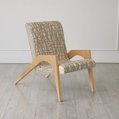 Timeless Minimalist Mid Century Parsons Upholstered Lounge Chair