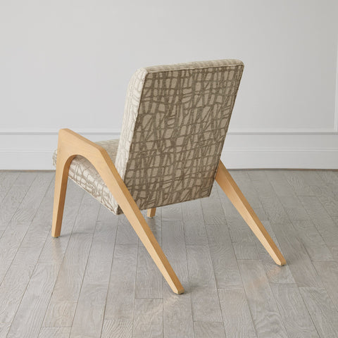 Timeless Minimalist Mid Century Parsons Upholstered Lounge Chair