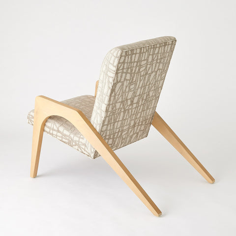 Timeless Minimalist Mid Century Parsons Upholstered Lounge Chair