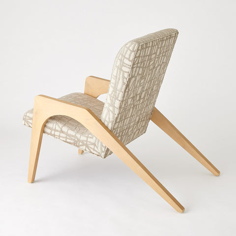 Timeless Minimalist Mid Century Parsons Upholstered Lounge Chair