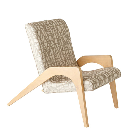 Timeless Minimalist Mid Century Parsons Upholstered Lounge Chair