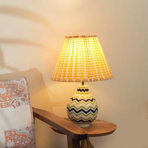 Meadow Accent Bohemian Pleated Lamp Shade