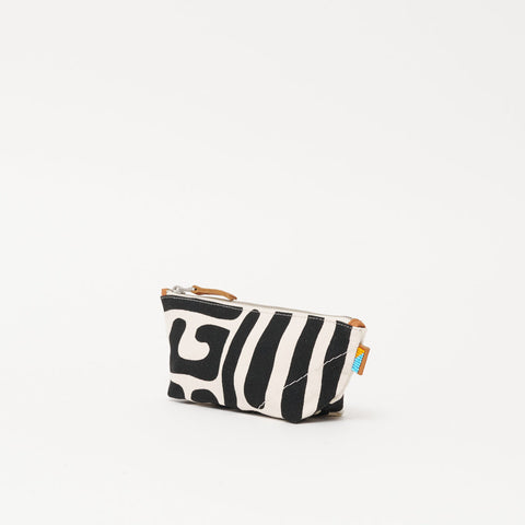 Abstract Graphic Zipper Pouch with Pocket
