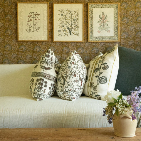 Filling Spaces Artful Traditionalist Bohemian Graphic Accent Pillow - 22 x 22