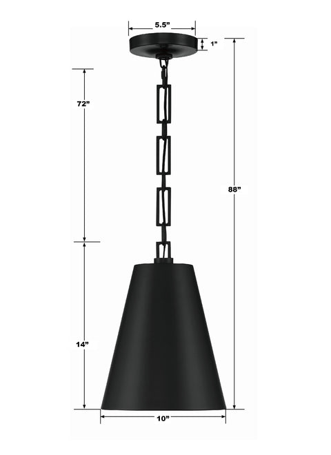 Brian Contemporary Conical Pendant Light