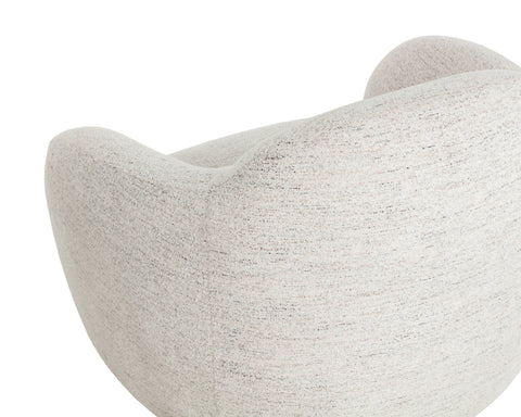 Timeless Minimalist Modern Upholstered Barrel Lounge Chair