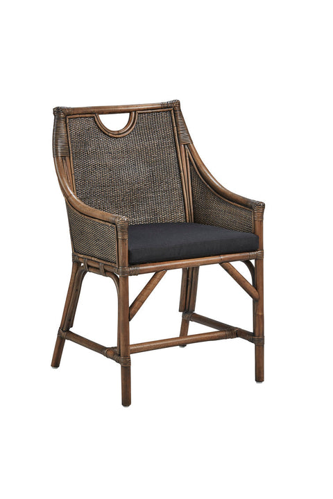 Timeless Minimalist Bohemian Rattan Dining Armchair